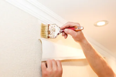 Pose de papier peint à Pontchardon — revêtements muraux et toiles de verre